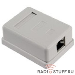 Розетка  внешняя RJ-45, STP, cat.5е, 1порт, 5bites
