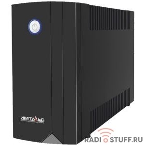 Импульс ИБП Юниор 650 {650 ВА/360 Вт, LED, АКБ 1х5Ач, IEC-C13x4},черный {JN65101}
