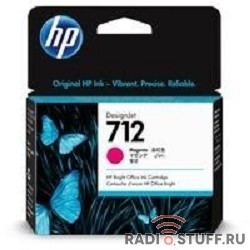 Картридж струйный HP 712 3ED68A пурпурный (29мл) для HP DJ Т230/630