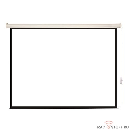 Lumien Eco Control [LEC-100104] Экран с электроприводом 244x244 см (раб. область 236х236 см) Matte White черная кайма по периметру 1:1                                                                  