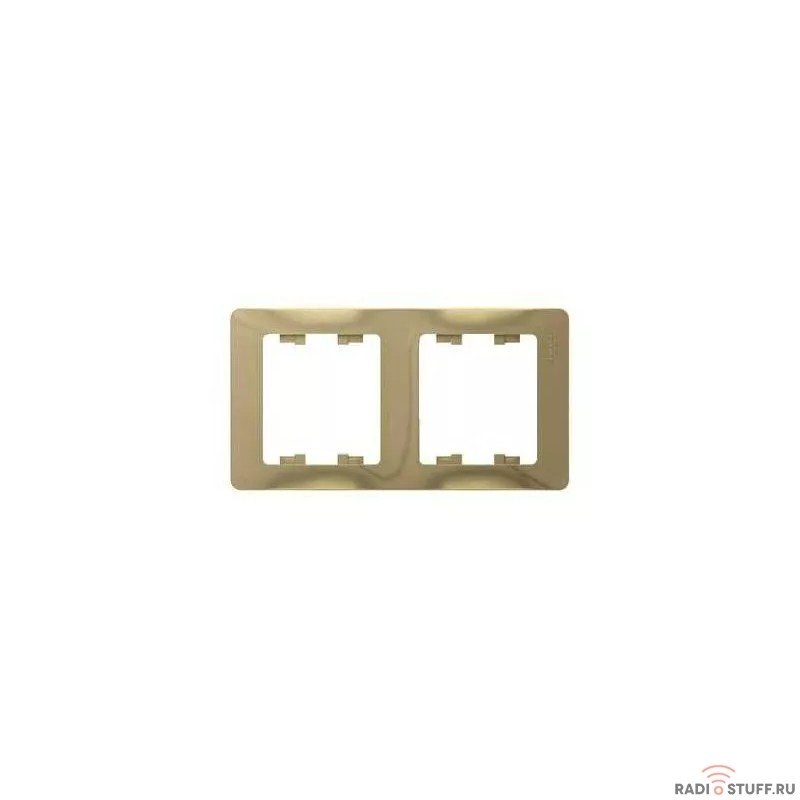 Schneider-electric GSL000402 GLOSSA 2-постовая РАМКА, горизонтальная, ТИТАН                                      