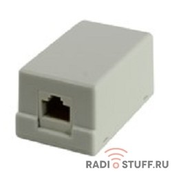 Розетка внешняя RJ-45, cat.5е, 1порт, 5bites
